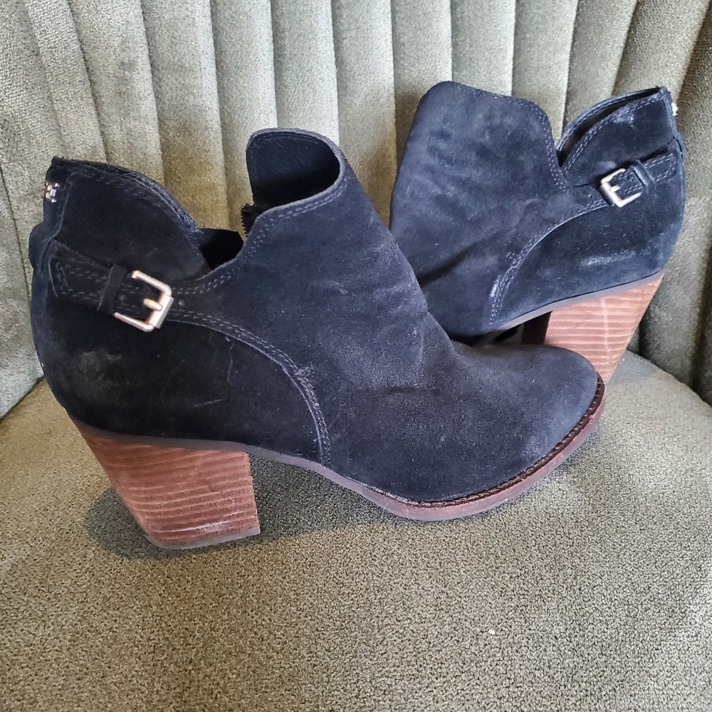 Sam Edelman Black Suede Ankle Booties